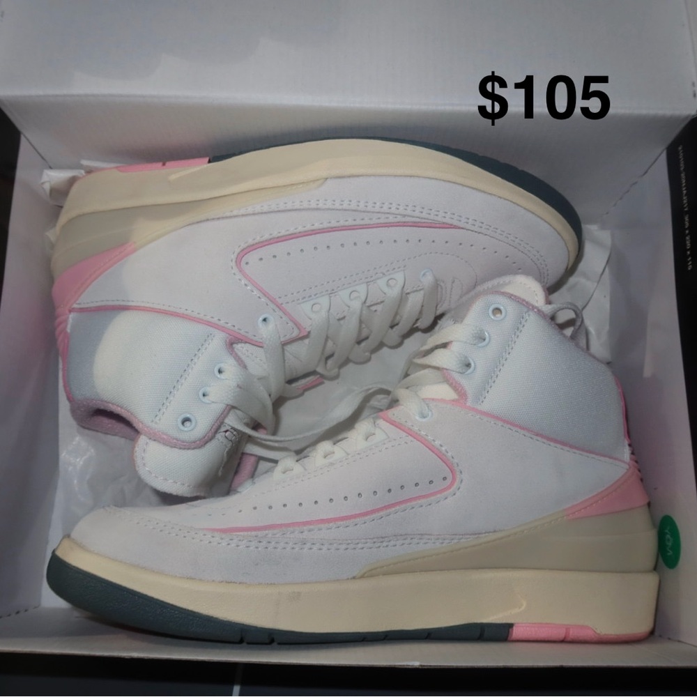 Jordan Taylor Women's High-Top Sneakers - White and Pink